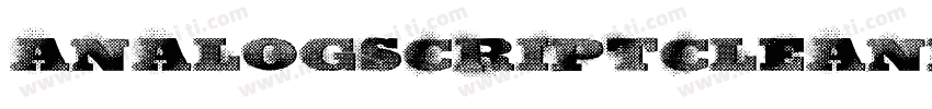 AnalogScriptCleanPERSONAL Personal字体转换